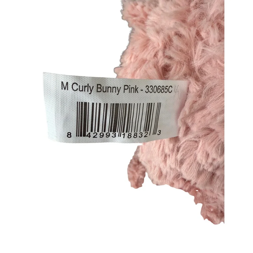 Walmart Pink Curly Bunny Plush Stuffed Animal Toy 10" 2023 - Picture 6 of 6